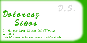 doloresz sipos business card